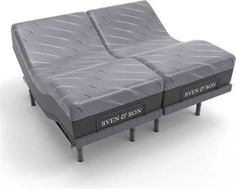 adjustable electrical bed frame on matress spring box|split king adjustable bed frame.